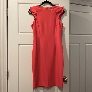 Antonio Melani Sheath Work Dress Ruffle Sleeves